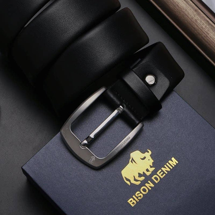 Cinto Masculino Social de Couro Bison Denim Grant Cintos Contacts Brasil 