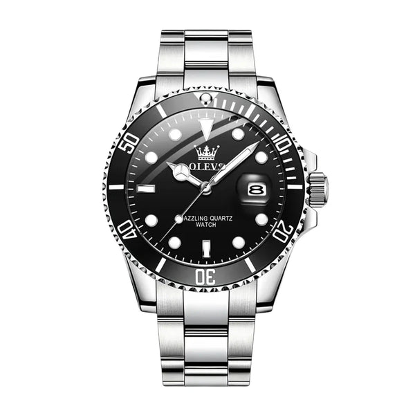 Relógio Masculino com Pulseira de Aço Essencial Preto Relógio Masculino com Pulseira de Aço Contacts Brasil 
